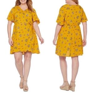 Sunny Floral Mini Wrap Dress